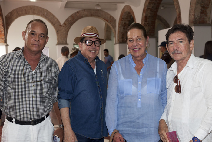 Miltón Méndez, Jairo Támara, Elvira Cuervo y Arnulfo Luna