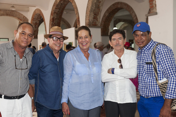 Miltón Méndez, Jairo Támara, Elvira Cuervo, Arnulfo Luna y Carlos A Ospino
