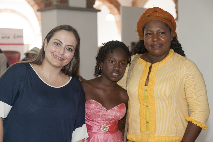 Ana María Delgado, Elizabeth Villareal y Juana Alicia Ruiz