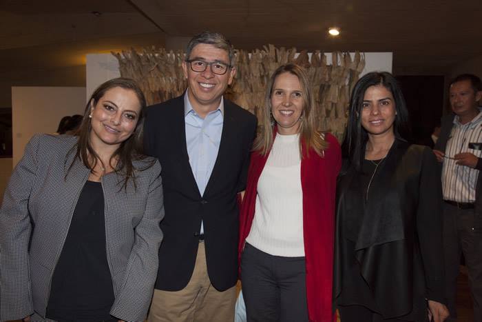 Ana María Delgado Botero, Gerente Fundación BAT Colombia; Jorge Irribarra, María Virginia Rodríguez de Valdenebro, Jefe de eventos del Museo Nacional de Colombia , Mónica Acosta.