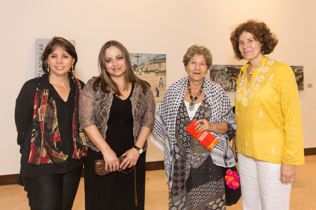 Natalia Figueroa, Directora de Comunicaciones Cámara de Comercio,  Ana María Delgado, Gloria Triana, Ana Piedad Jaramillo, directora del Museo de Antioquia.