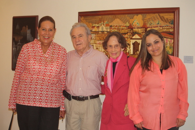 ELVIRA CUERVO DE JARAMILLO, EDUARDO SERRANO, LUCILA GONZALÉZ (Directora MAMB), ANA MARÍA DELGADO.